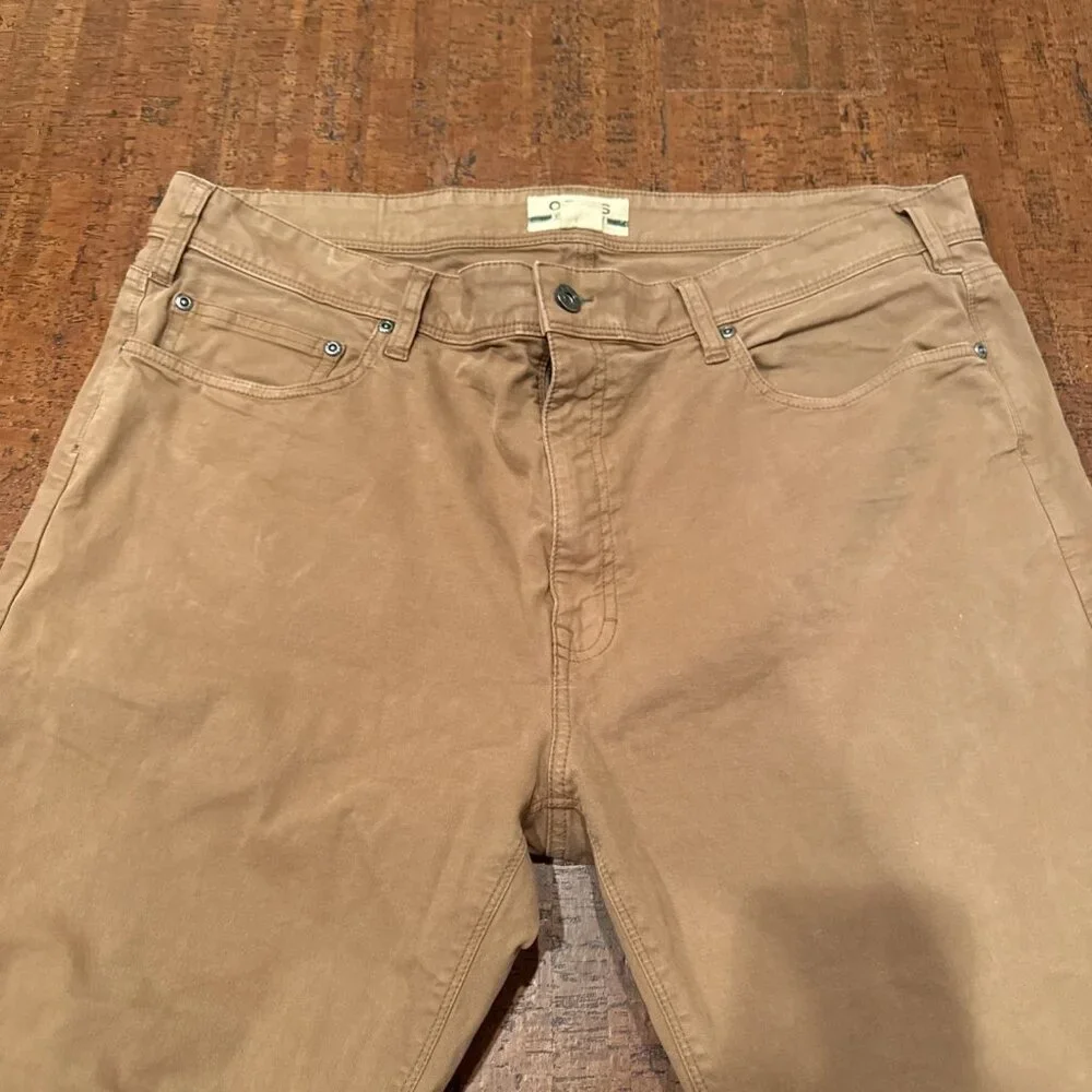 Orvis Pants Mens 40x30 Khaki Brown Five Pocket Pants - Picture 4 of 6